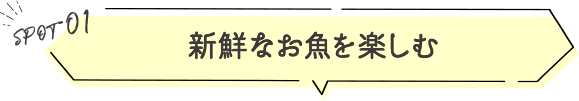 新鮮なお魚を楽しむ