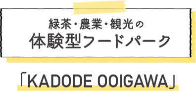 緑茶・農業・観光の体験型フードパーク「KADODE OOIGAWA」
