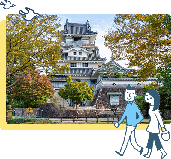 ·眺望台小山城 城池和恬静的风景疗愈身心